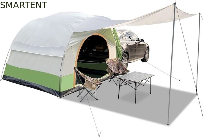8.2*8.2*6.6Ft Doppelfarbige wasserdichte PU3000MM beschichtet Polyester 210T All-Season Fahrzeug Camping Zelt Einfache Einrichtung fournisseur