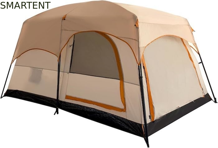 4-Personen 3,3*2,1*1,85M Outdoor All Weather Khaki Wasserdicht Beschichtet Polyester 2-Haus Design Camping Tent fournisseur