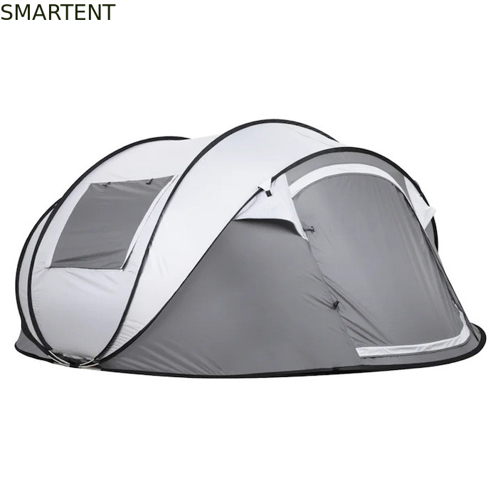 280*200*130CM Graue wasserdichte PU2000MM beschichtet 190T Polyester 4-Saison Pop Up Zeltboot mit Maschenfenstern für Camping fournisseur