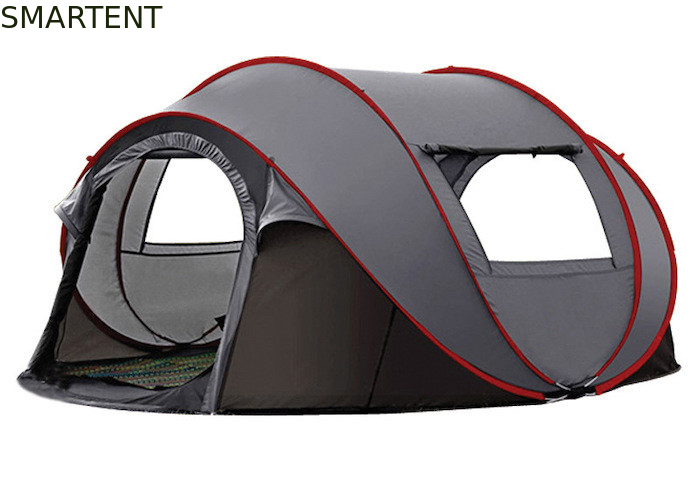 280*200*130cm 4 Personen Grau Wasserdicht Polyester 4 Jahreszeiten Bootsform Pop-Up Campingzelt mit Handtasche fournisseur