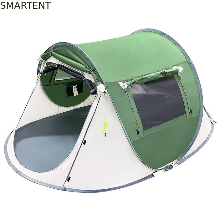 2 Personen 245*148*100cm Grüner wasserdichter Polyester Außencamping Geräumiges Bootszelt mit Netzlüftung fournisseur