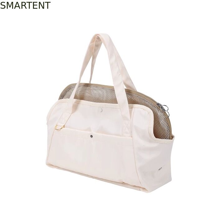 41*16*35CM Outdoor Beige Polyester Fiber Pet Travel Bag Foldable Lightweight Convenient Storage Ideal For Pet Owners On The Go fournisseur
