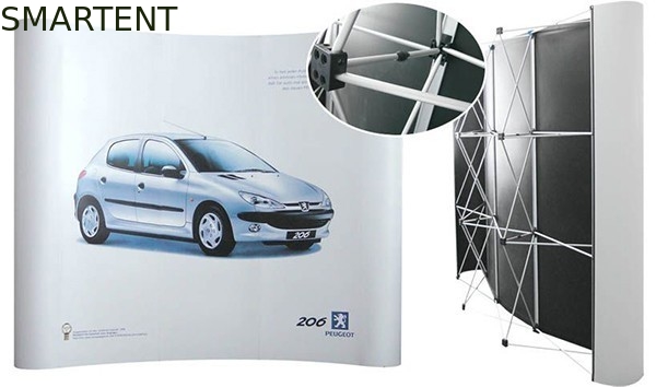 Messen-Anzeigen-Wand-magnetisches Polyester knallen oben Fahnen-Aluminiumstand fournisseur