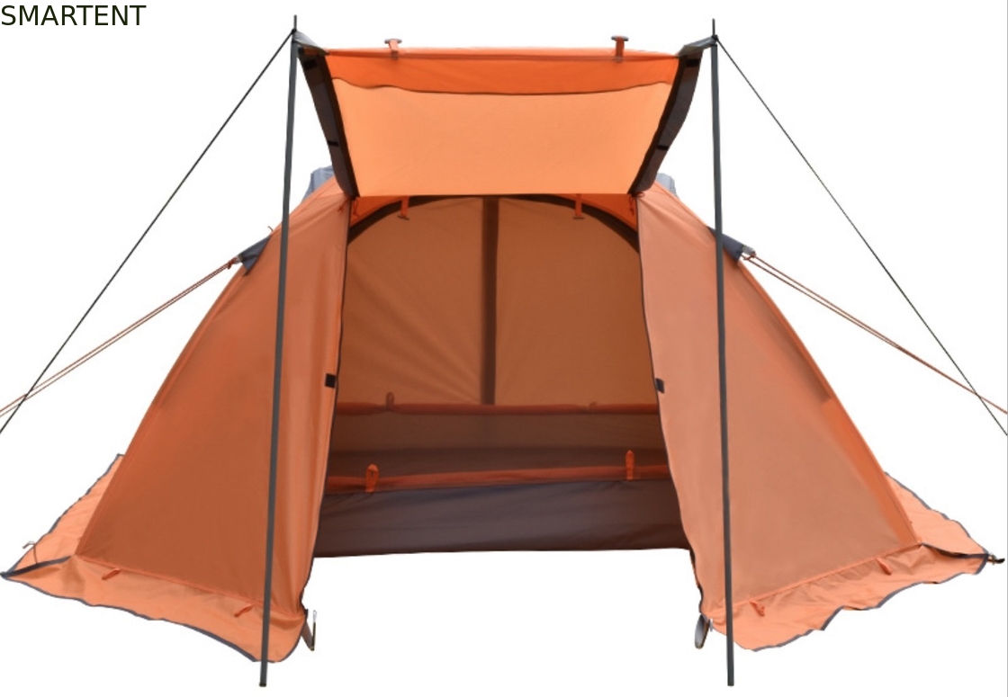 150*210*120cm wasserdicht Orange 210D Polyester Ripstop beschichtet PU3500+ Outdoor Camping Zelte geeignet für 2 ~ 3 Personen fournisseur