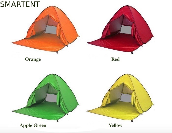 Outdoor-Campingzelt automatisches Pop-Up-Strandzelt Plus Größe Silber beschichtet 190T Polyester 165*200*130cm Sonnendicht mit UV 50 fournisseur