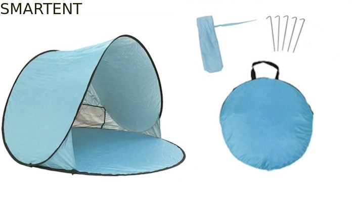 Strandcamper-Zelt für den Außenbereich, sonnenbeständig, silberbeschichtetes 190T-Polyester, automatische Pop-Up-Markise fournisseur