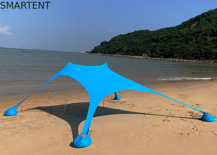 Blaues Leica-Polyester knallen oben Strand-Sonnenblende-Zelt-UVschutz 210X210X170CM fournisseur