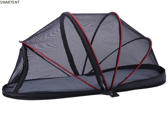 Outdoor Portable Easy Up Klappbar 40X41X82CM Lüftung Nylon Mesh Gemütliches Hundezelt Schwarz Süßes Tierheim